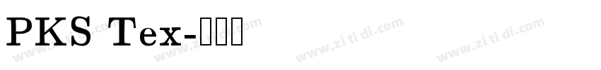 PKS Tex字体转换